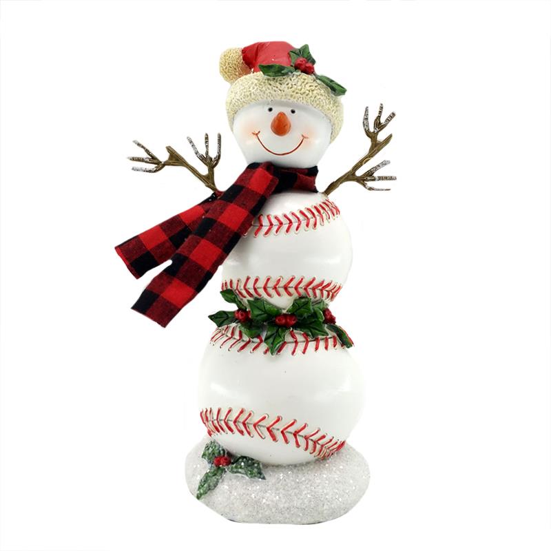 Baseball Snowman
