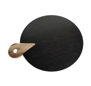Round Black Cutting Board