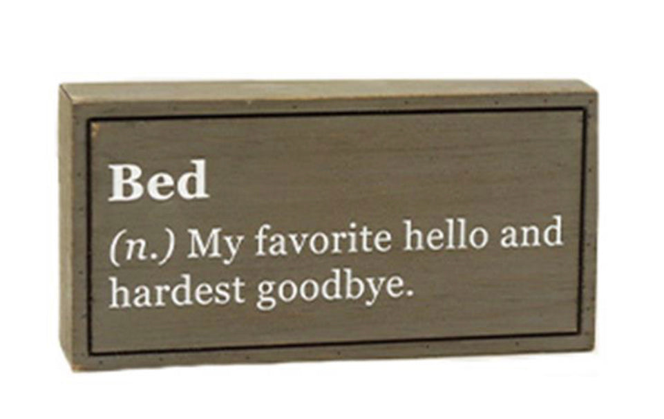Bed Box Sign