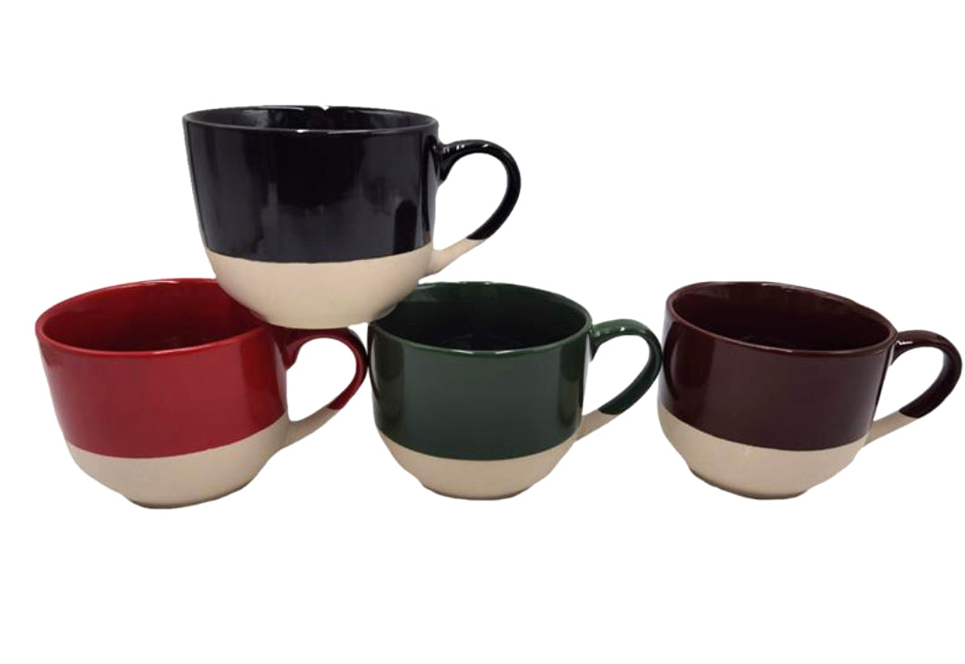 Set of 4 Stoneware Mugs