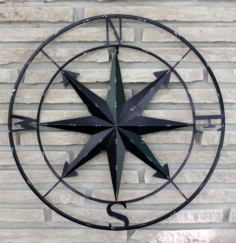 Black Wall Compass