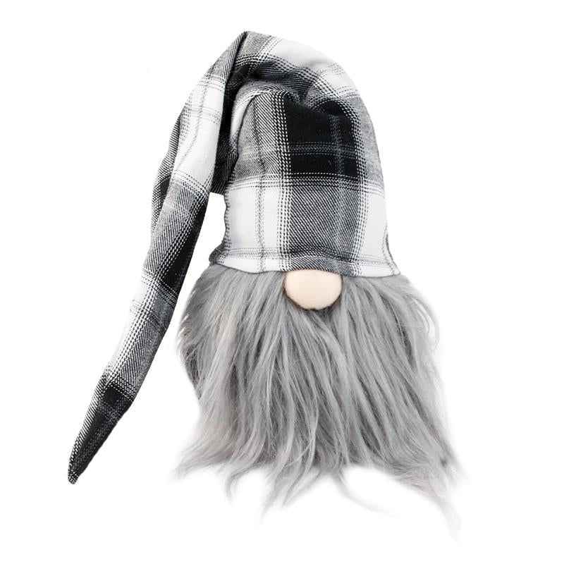 Gnome Black and White Plaid