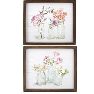 Set of 2 Floral Pictures