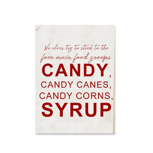 Candy Cane Tea Towel
