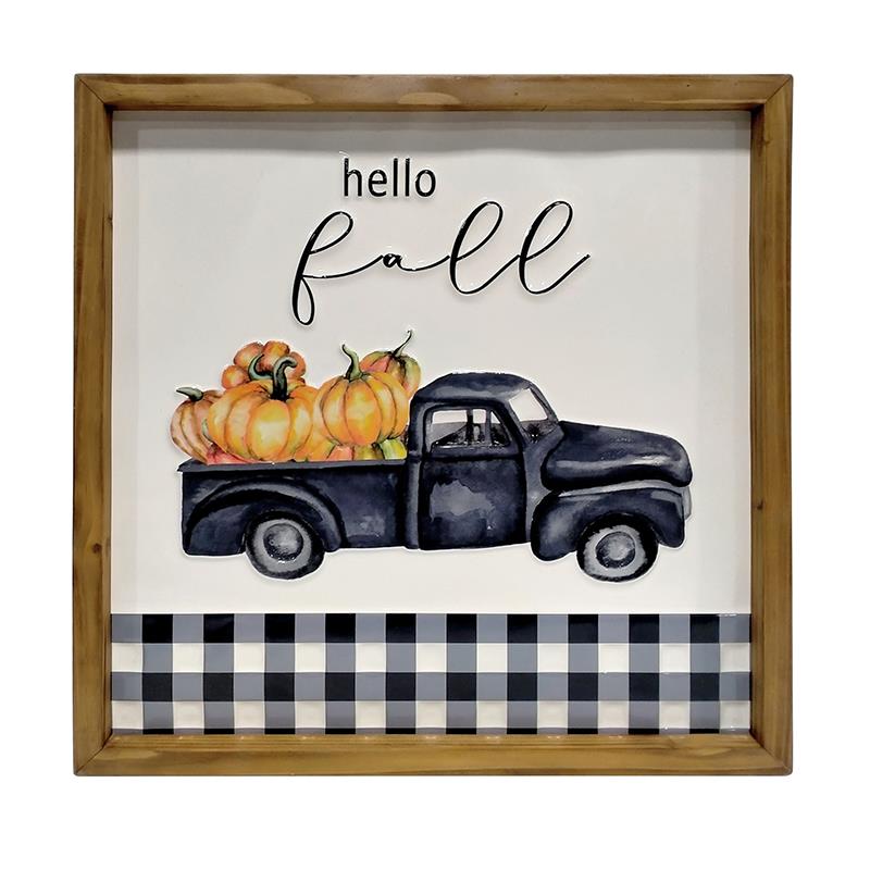 Hello Fall Wall Plaque