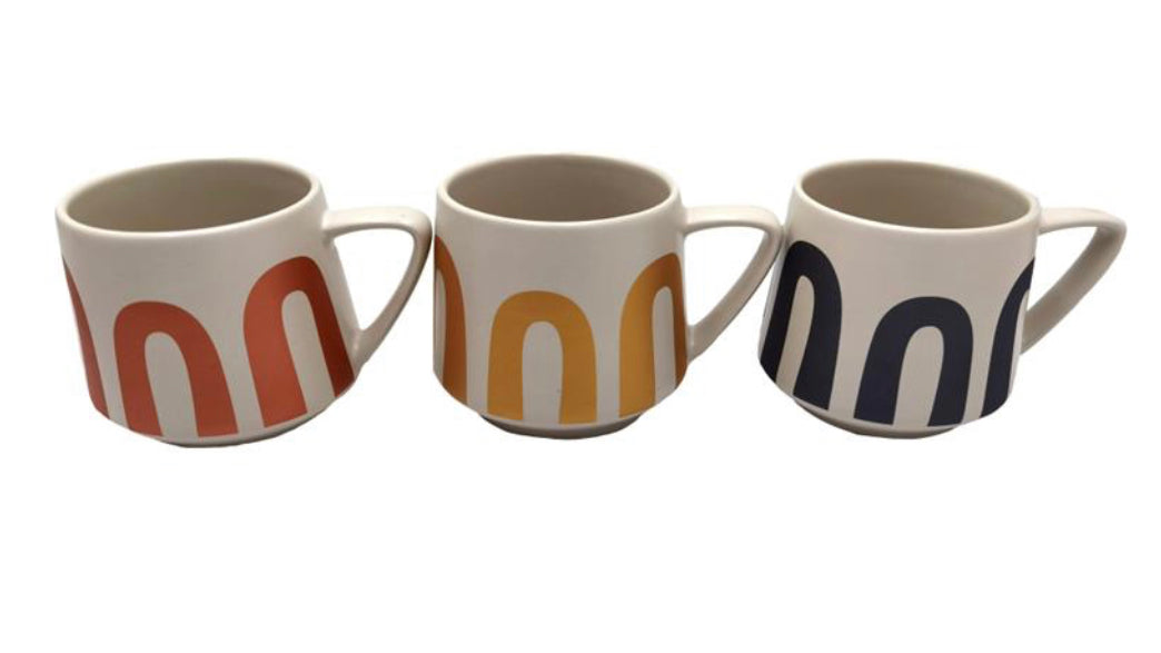 Set of 3 Boho Mugs
