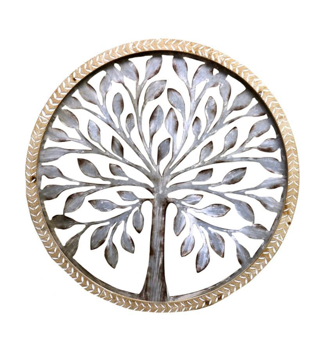 Large Wood Frame Tree of Life Circle