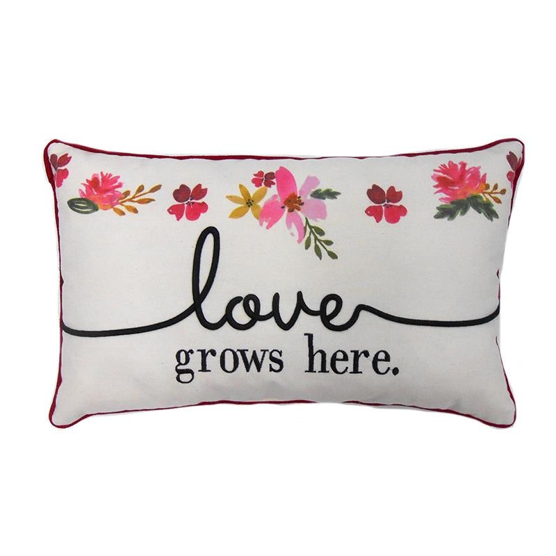 Love Grows Here Pillow