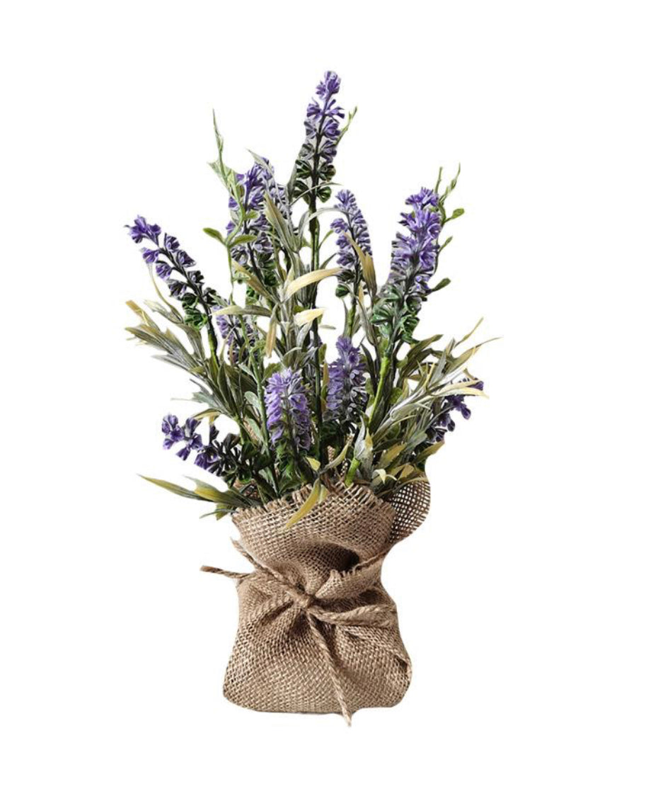 Lavender In Burlap
