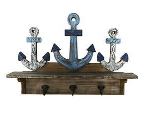 Anchor Shelf With Hooks