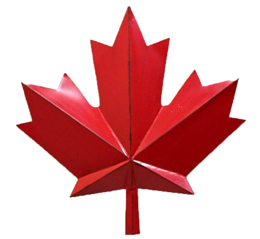 Red Metal Maple Leaf XL