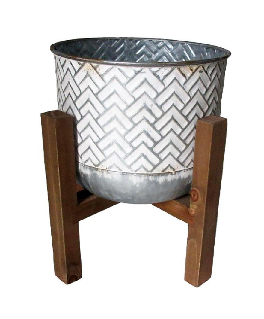 Planter on Wooden Base