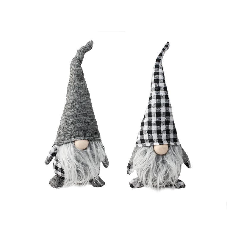 Set of 2 Grey Gnomes Small