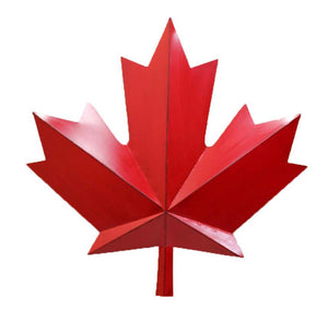 Maple Leaf Wall Decor Red