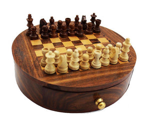 Magnetic Chess Set With Drawer