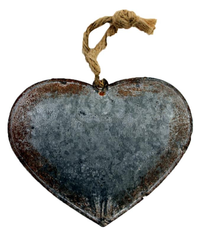 Rustic 3D Heart Ornament