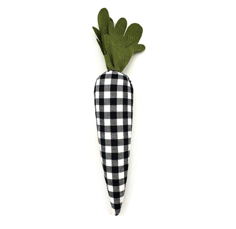 Decorative fabric plaid carrot