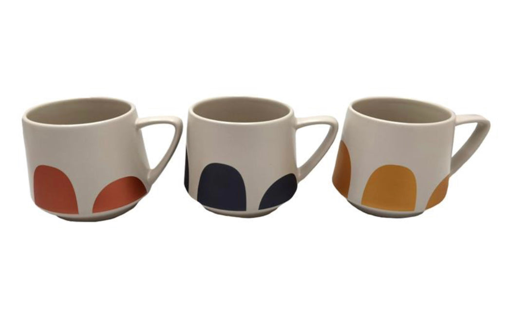 Set of 3 Boho Mugs
