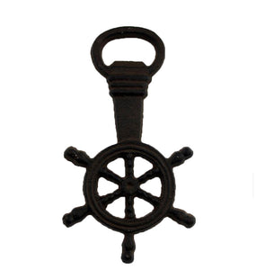 Cast Iron Ship Wheel Bottle Opener