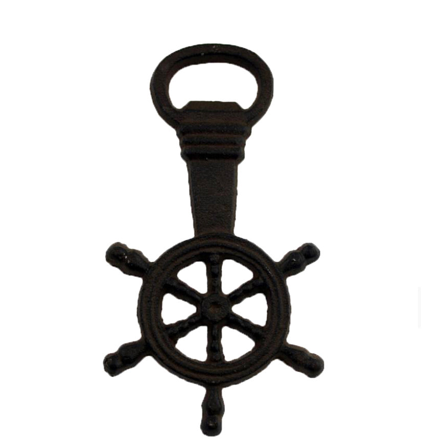 Cast Iron Ship Wheel Bottle Opener