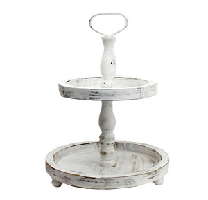 Rustic  Farmhouse 2 Tiered Tray
