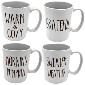 Set of 4 Fall Mugs