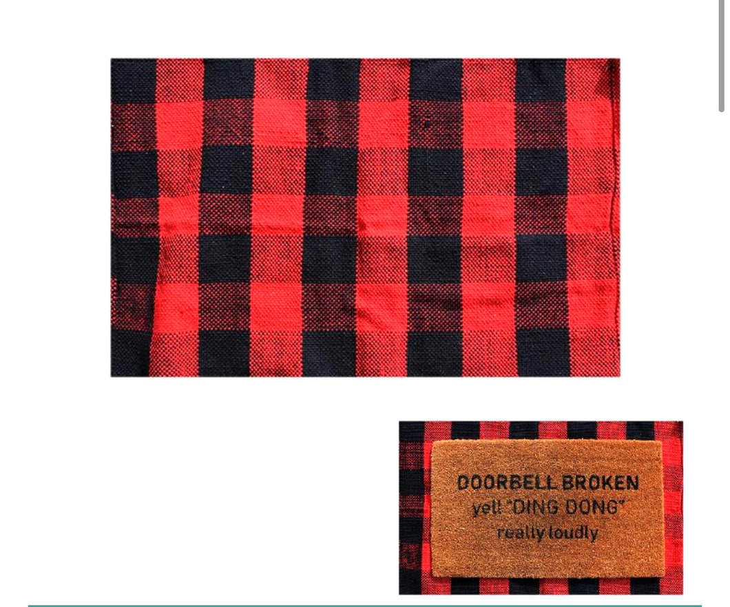 Buffalo Plaid Layering Mat