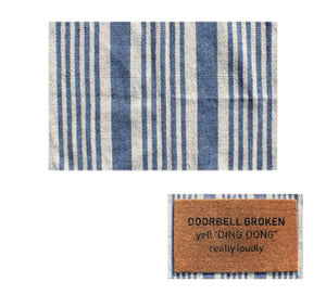 Blue Stripe Layering Mat