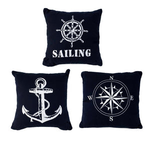 Set of 3 Nautical Pillows