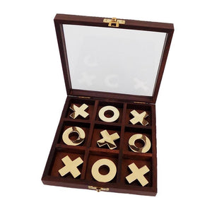 Tic Tac Toe Box With Glass Lid