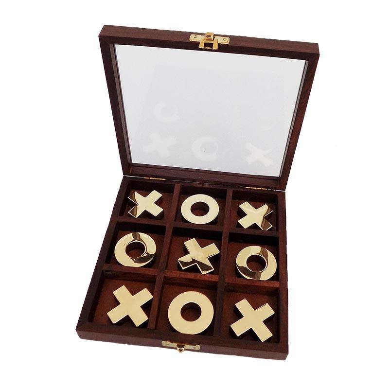 Tic Tac Toe Box With Glass Lid