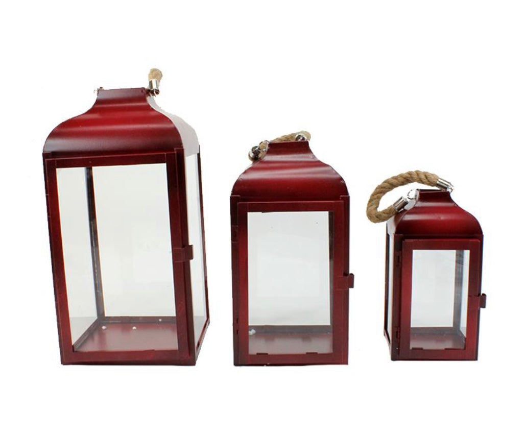 Set of 3 Red Lanterns