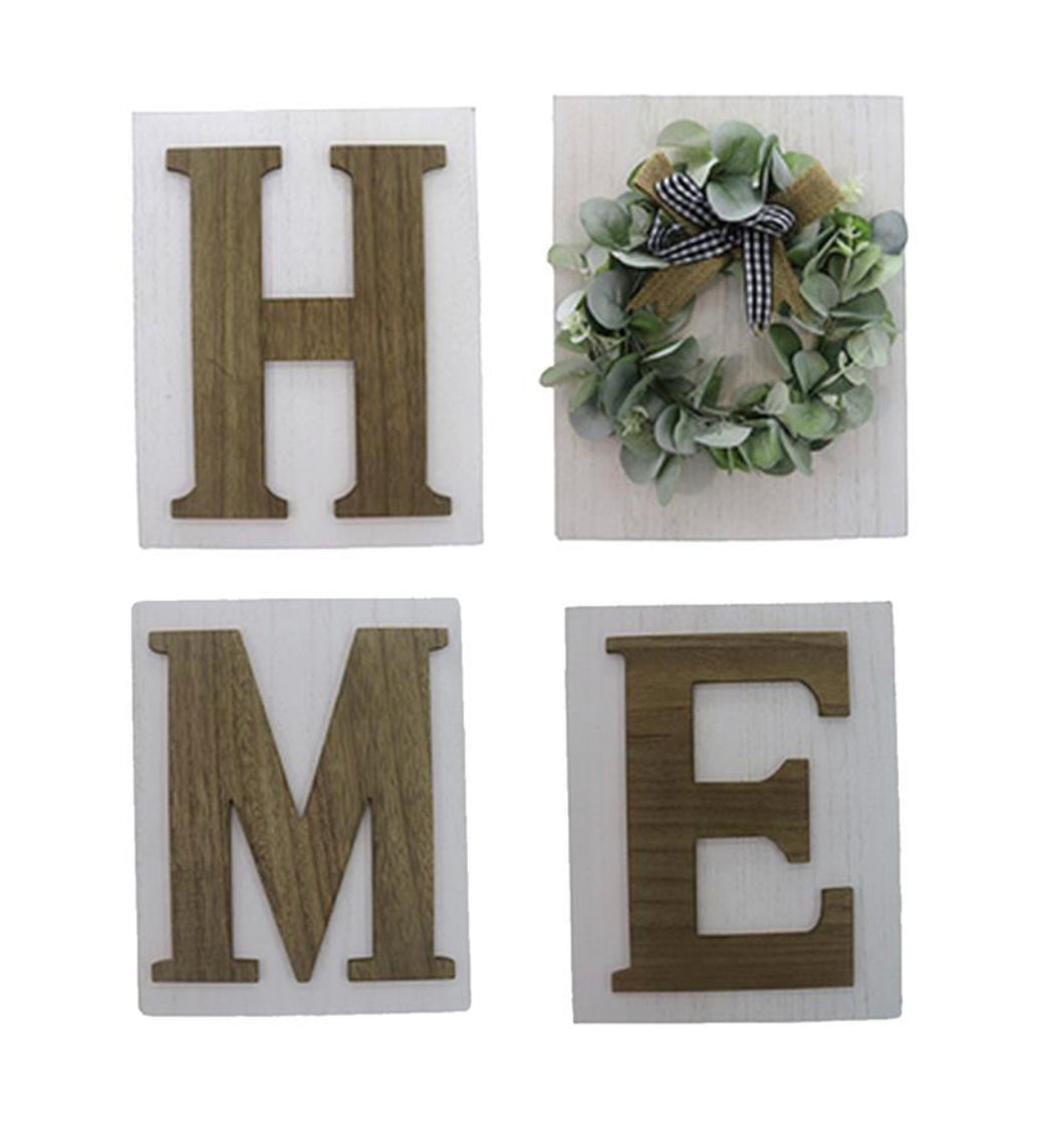 4 Piece Home Sign