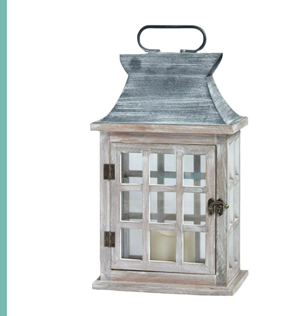 Wood Decorative Lantern