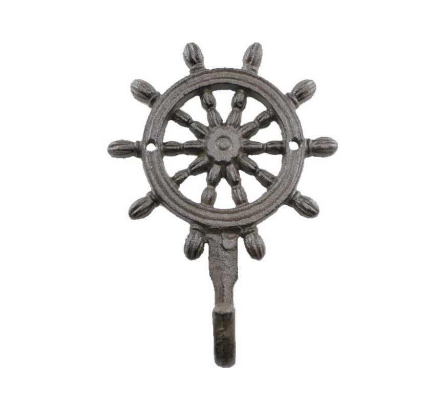 Cast Iron Ship Wheel Hook