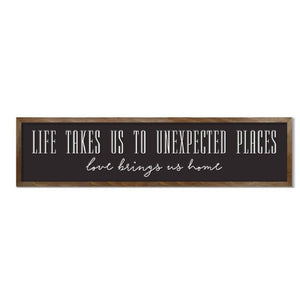 Love Brings Us Home Sign