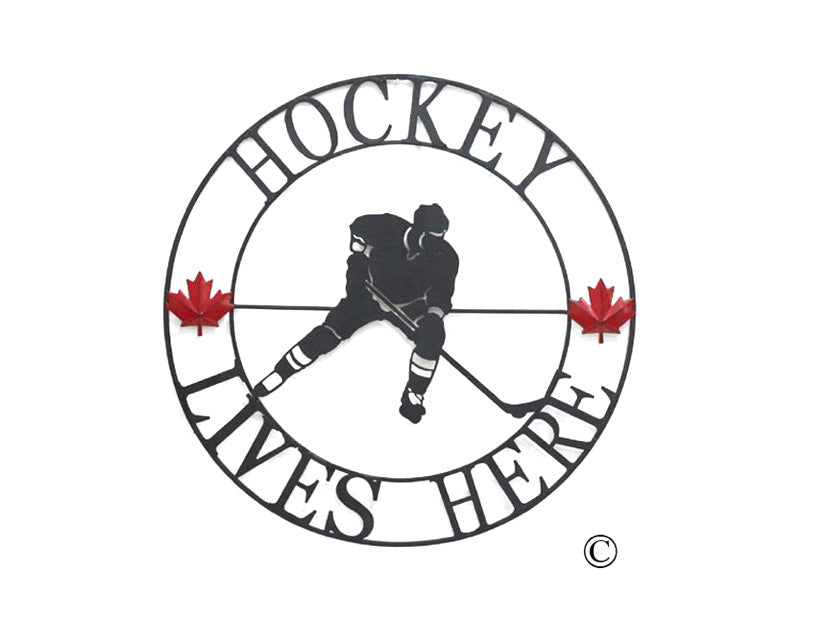 Hockey Lives Here Wall Art
