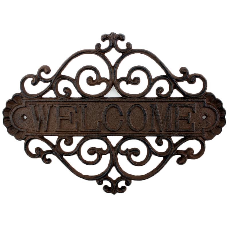 Iron Welcome Sign