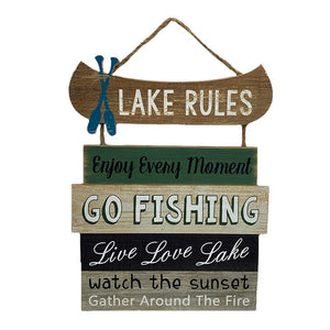 Lake Rules Sign