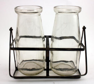 Set of 2 Milk Bottles