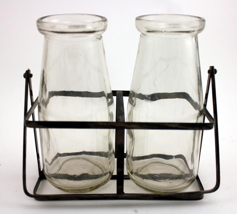 Set of 2 Milk Bottles